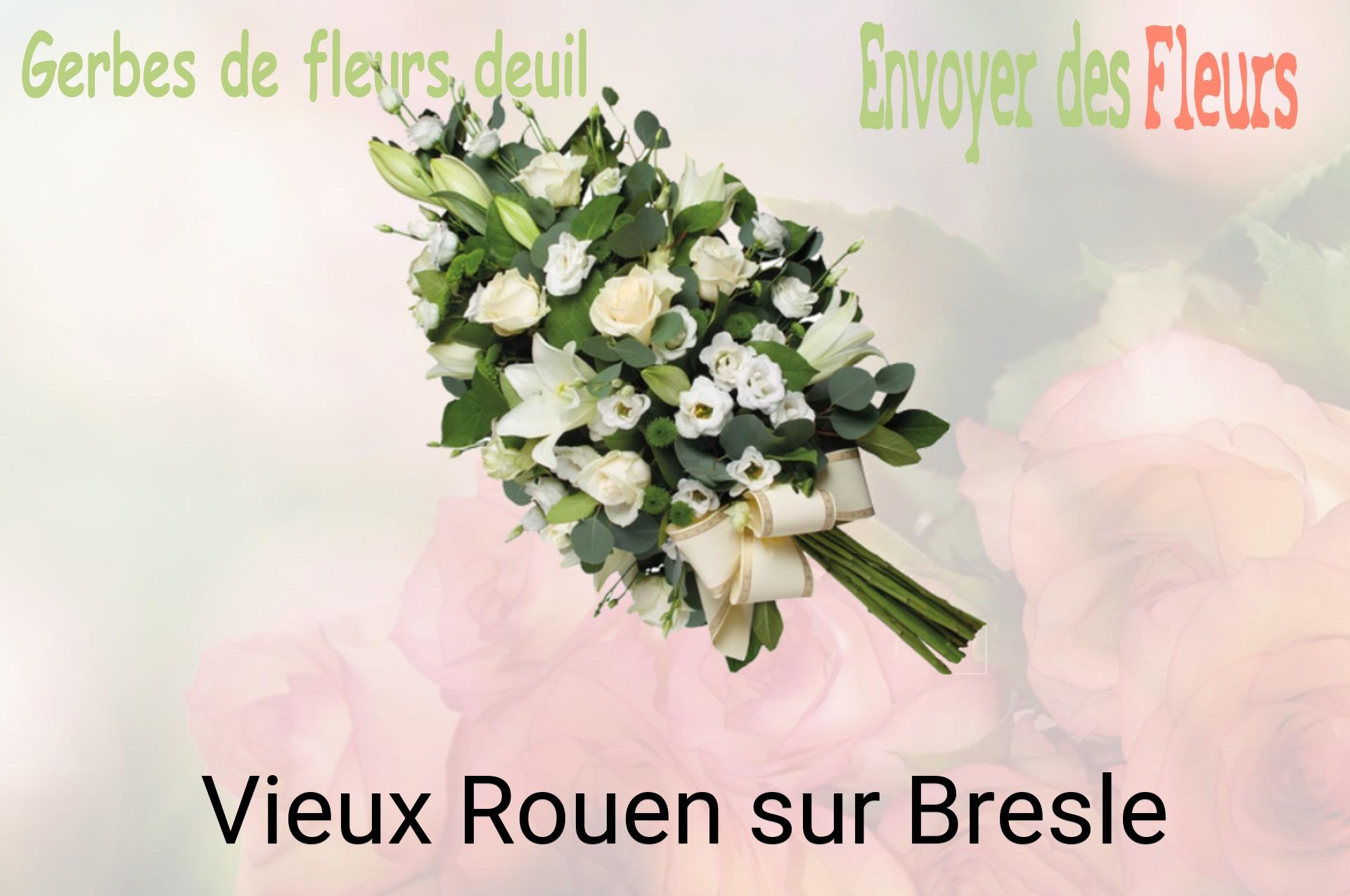 Gerbe de fleurs de deuil livrée à Vieux-Rouen-sur-Bresle